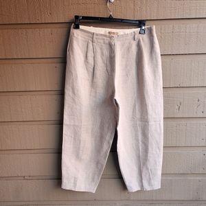 🌼NEHERA Linen slacks tan color size 40 (10)